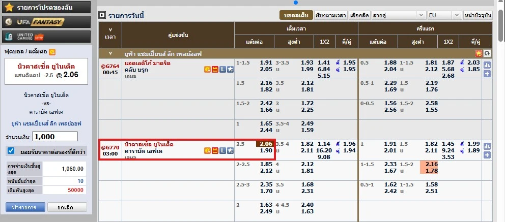 แทงบอลเต็ง UFAKICK